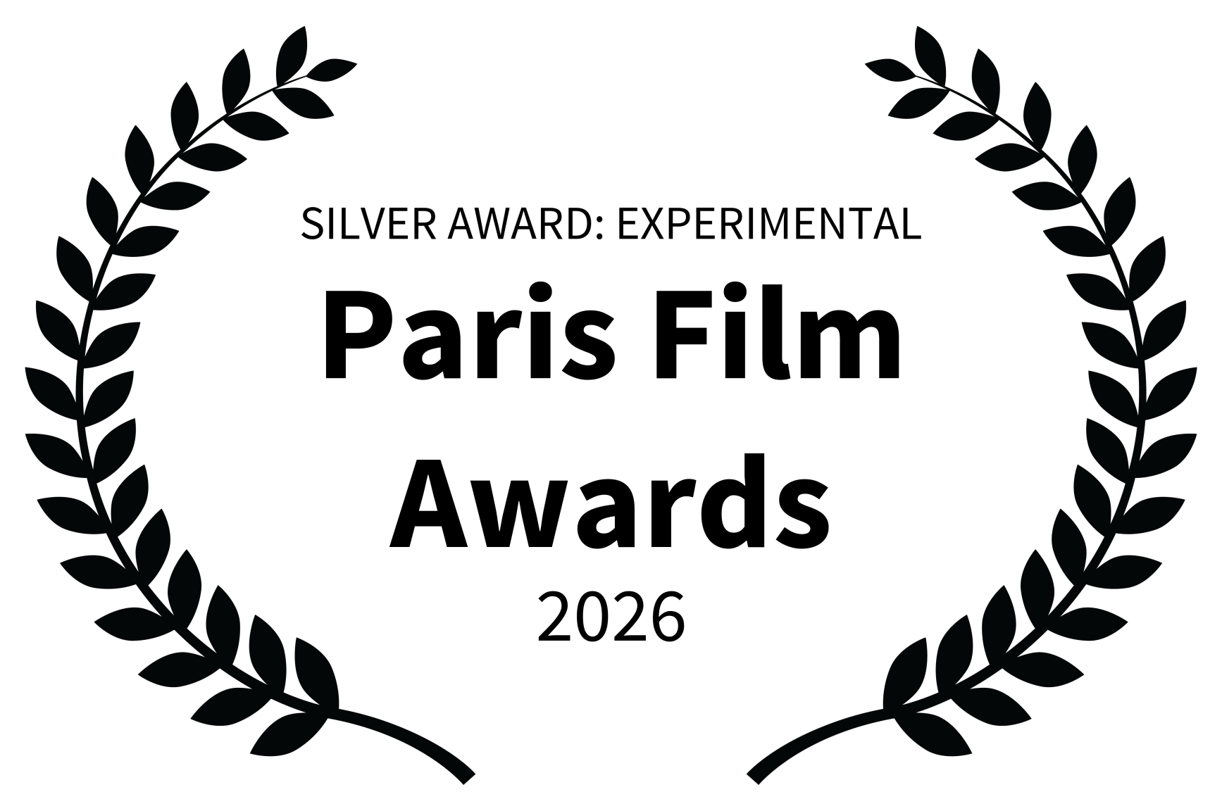 SILVER AWARD EXPERIMENTAL - Paris Film Awards - 2026
